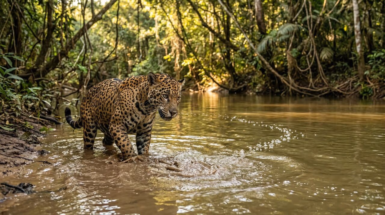 Rainha do Pantanal erra ataque e sorte sorri para capivara