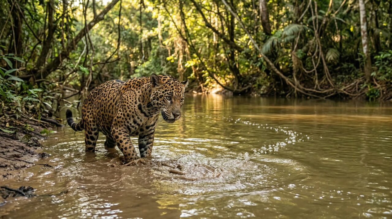 Rainha do Pantanal erra ataque e sorte sorri para capivara