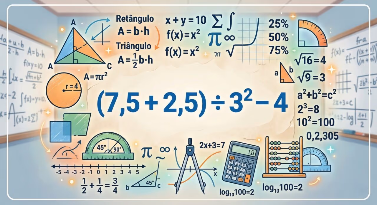 Quanto é (7,5 + 2,5) ÷ 3² – 4? Uma equação que até mesmo gênios têm dificuldade