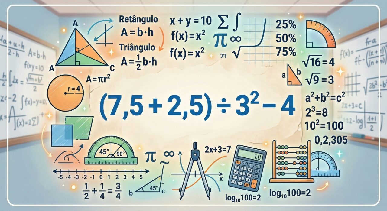 Quanto é (7,5 + 2,5) ÷ 3² – 4? Uma equação que até mesmo gênios têm dificuldade
