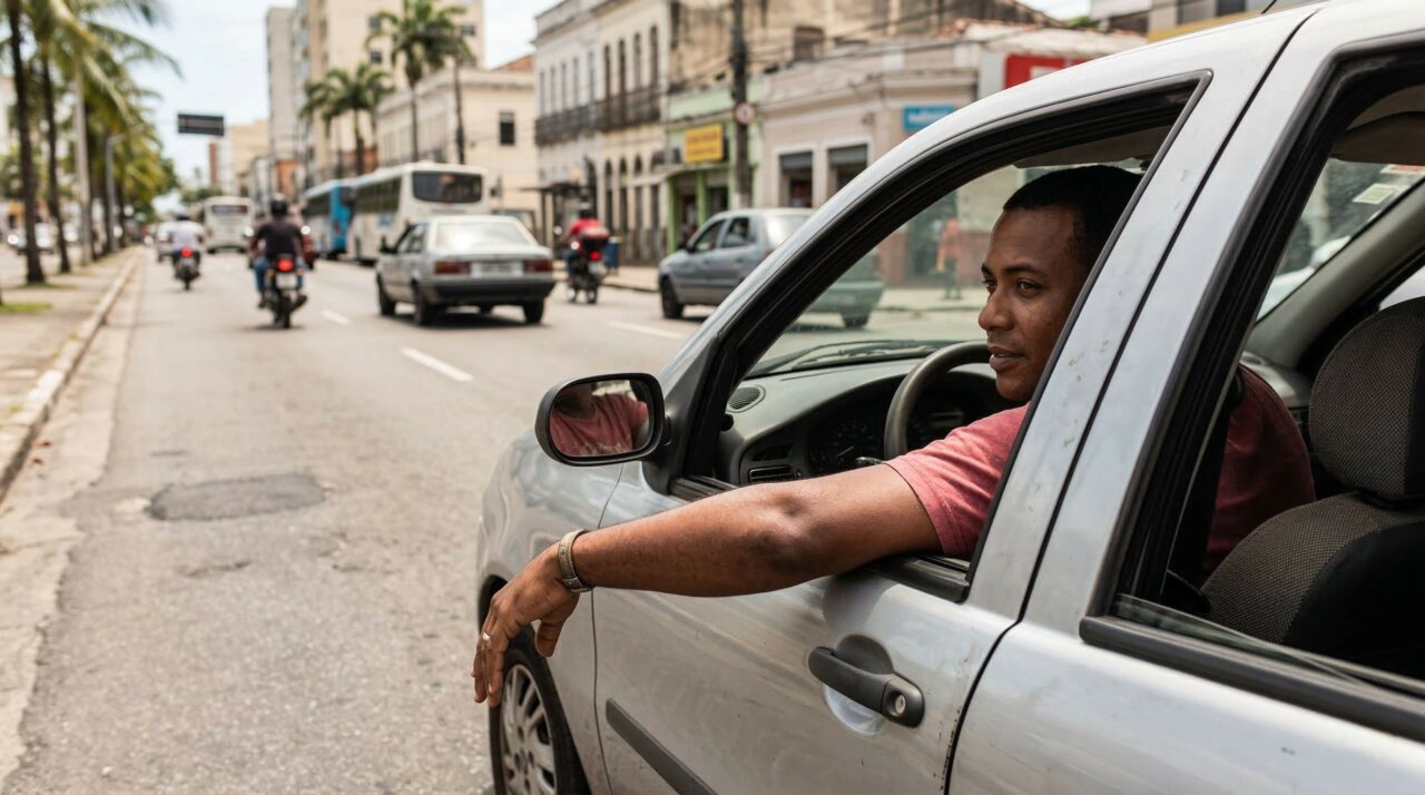 Motoristas que dirigem com o braço para fora da janela certamente não conhecem o art. 252 do CTB