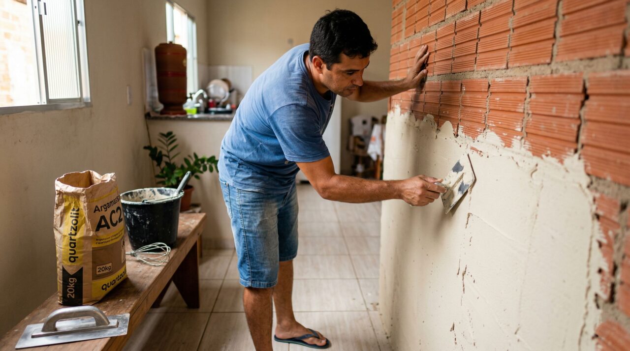 Reboco sem areia e cimento: a solução com argamassa pronta que reduz sujeira, custo e tempo na reforma
