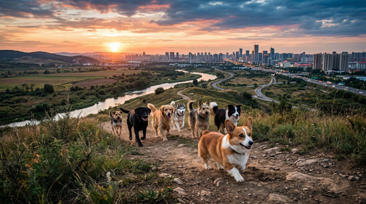 Sete cães roubados na China fogem de caminhão ilegal e percorrem 17 km para voltar a seus lares