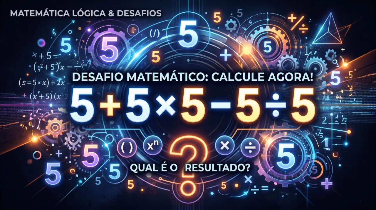 Essa conta com cinco números iguais parece fácil, mas engana até o mais atento