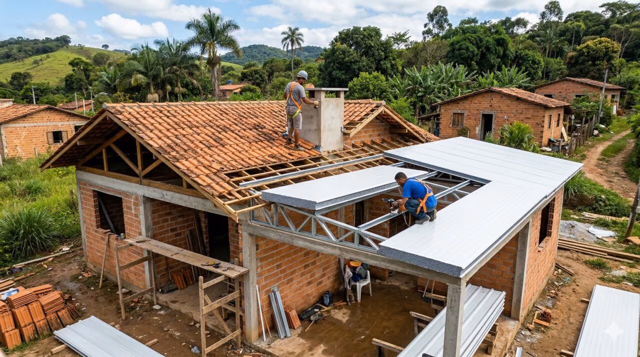Adeus telha comum: a telha que custa barato e está aos poucos substituindo a cerâmica nas casas brasileiras