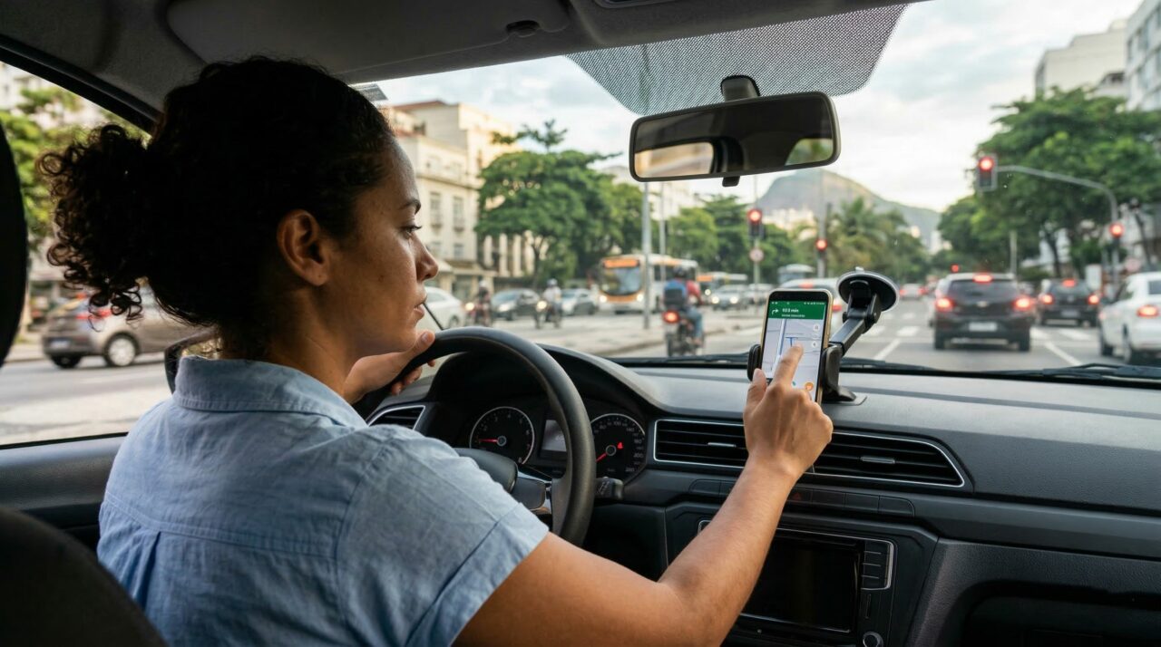 Motoristas que usam o celular no suporte durante a direção certamente conhecem o art. 252 do CTB