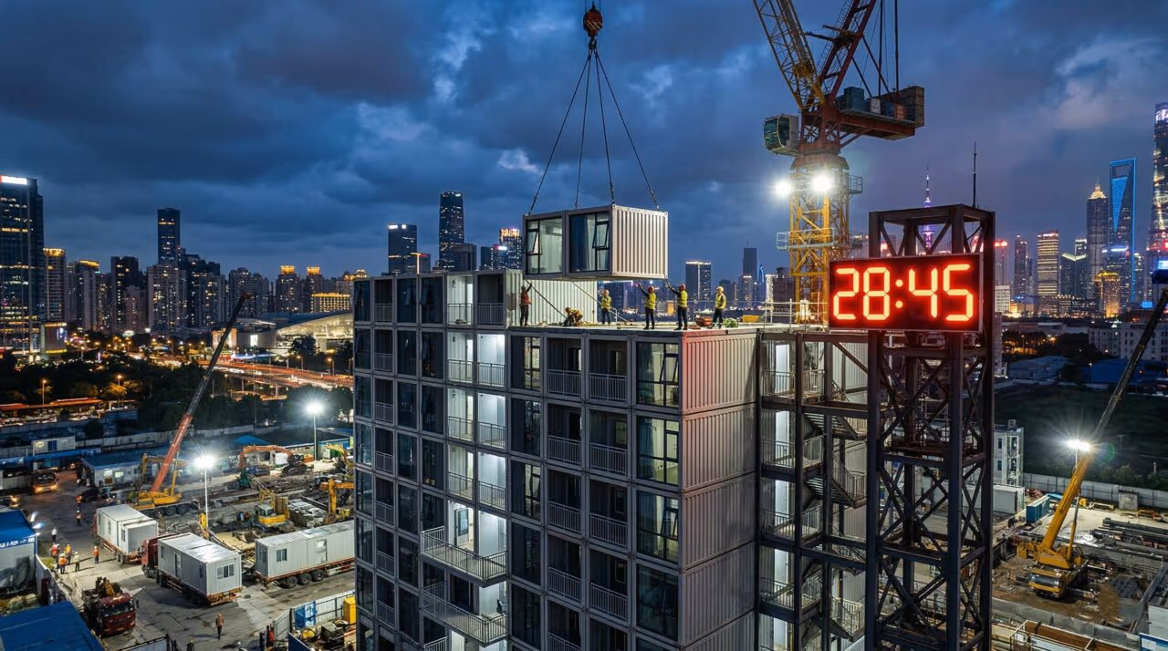China levanta prédio de 10 andares em menos de 30 horas e revoluciona a construção mundial