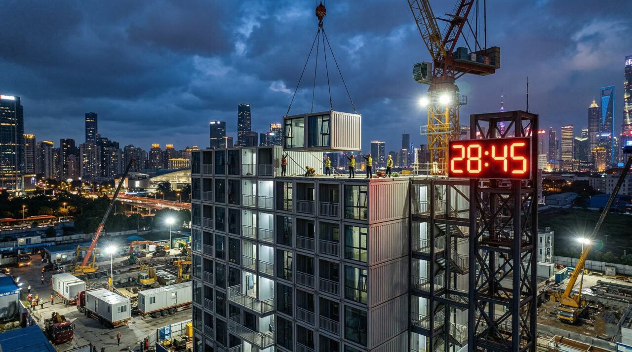 China levanta prédio de 10 andares em menos de 30 horas e revoluciona a construção mundial