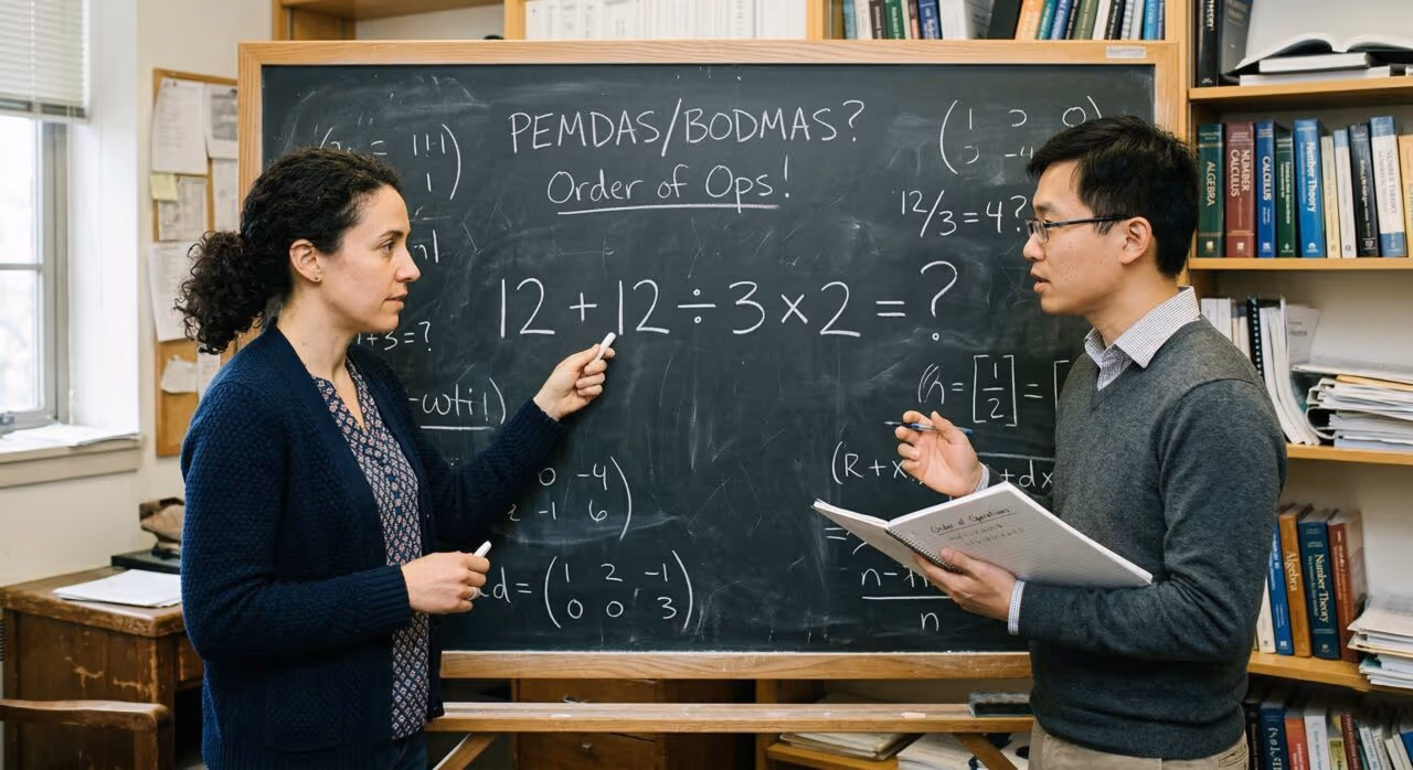 Quanto é 12 + 12 ÷ 3 × 2? Uma conta que até gênios falham em resolver