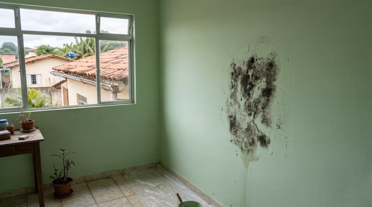 Mofo voltando depois da pintura: o erro escondido na estrutura que faz a umidade continuar agindo sem você perceber