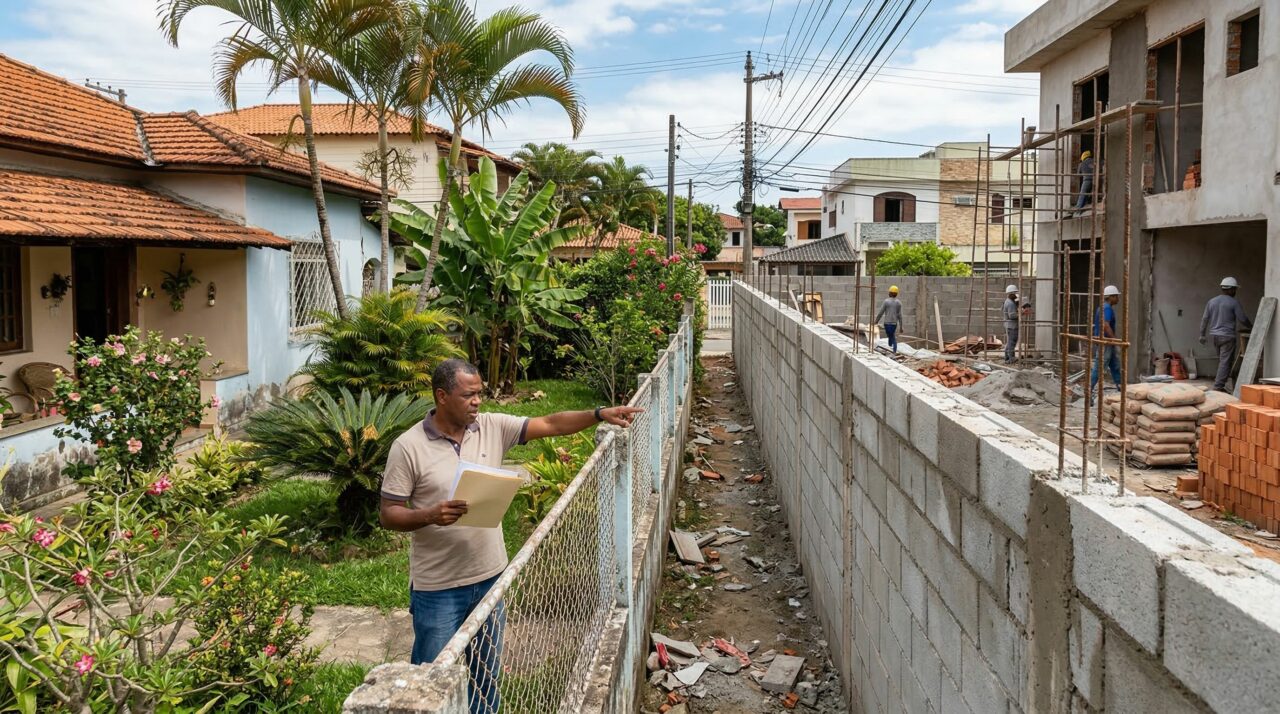 O que diz a lei sobre vizinhos que invadem seu terreno com a construção deles?