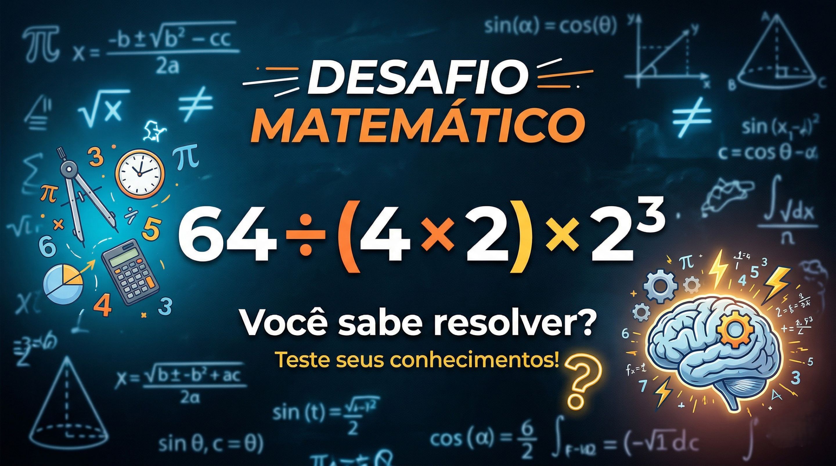 Desafio matemático: você consegue resolver em menos de 33 segundos?