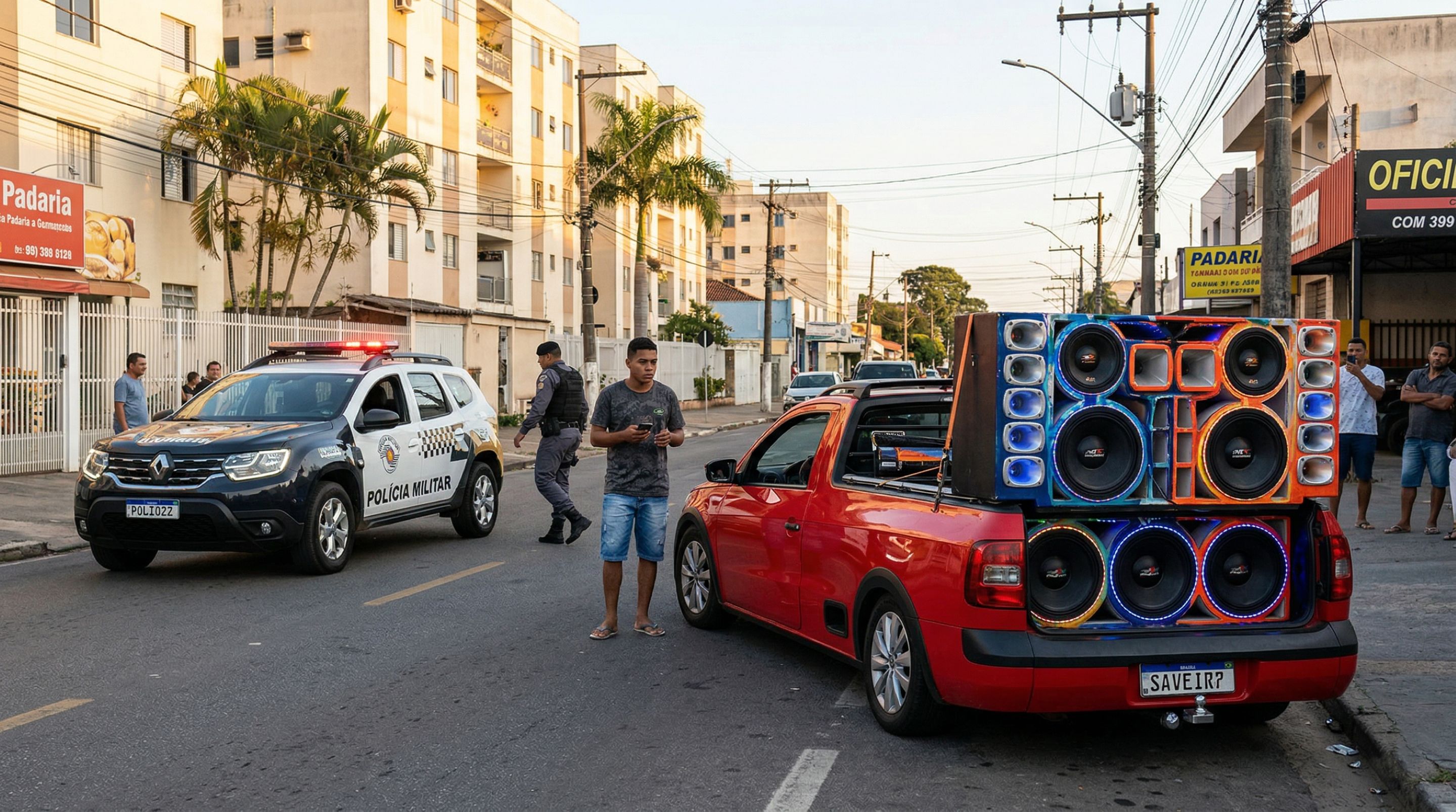 Motoristas que insistem em escutar o som alto no veículo precisam conhecer o art. 228 do CTB
