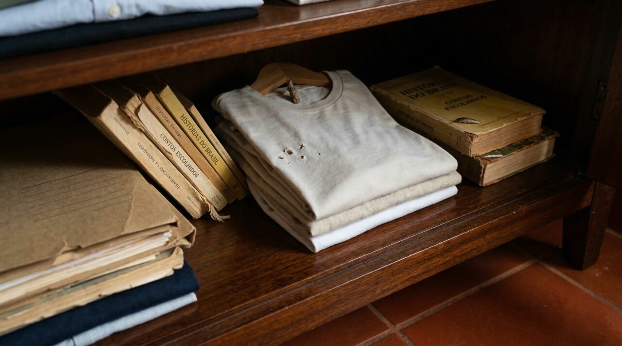 Como saber se há traças destruindo roupas, livros e outras coisas em casa