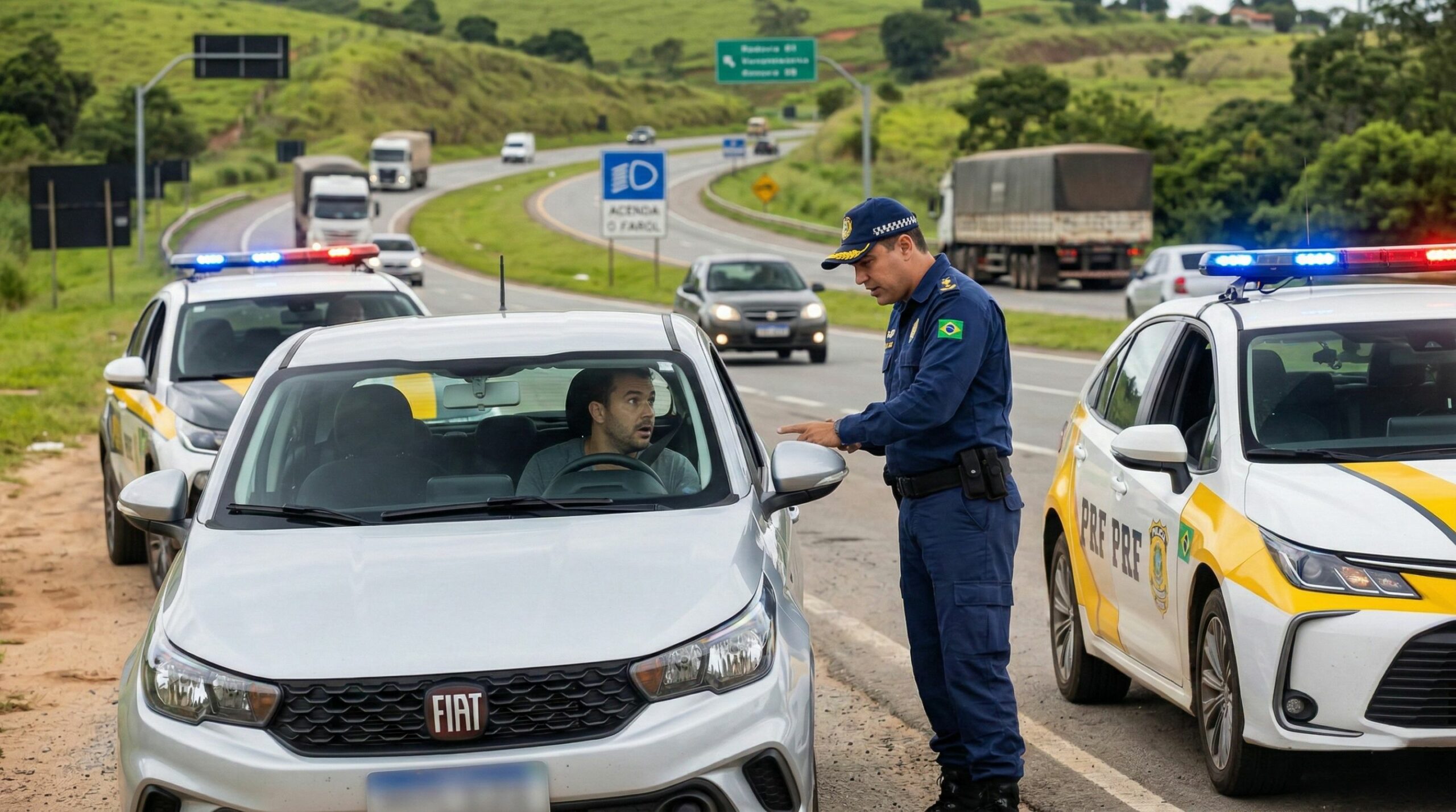 Motoristas que rodam com os faróis apagados durante o dia precisam conhecer essa lei