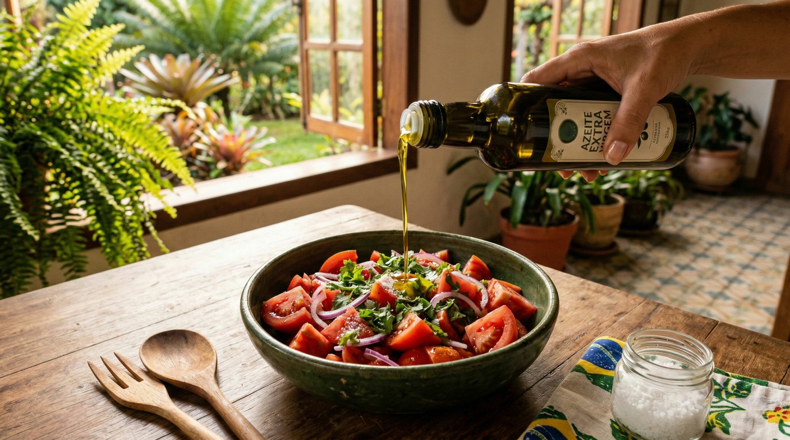 Cozinhar azeite com tomate: a combinação que fortalece a proteção celular e turbina a saúde