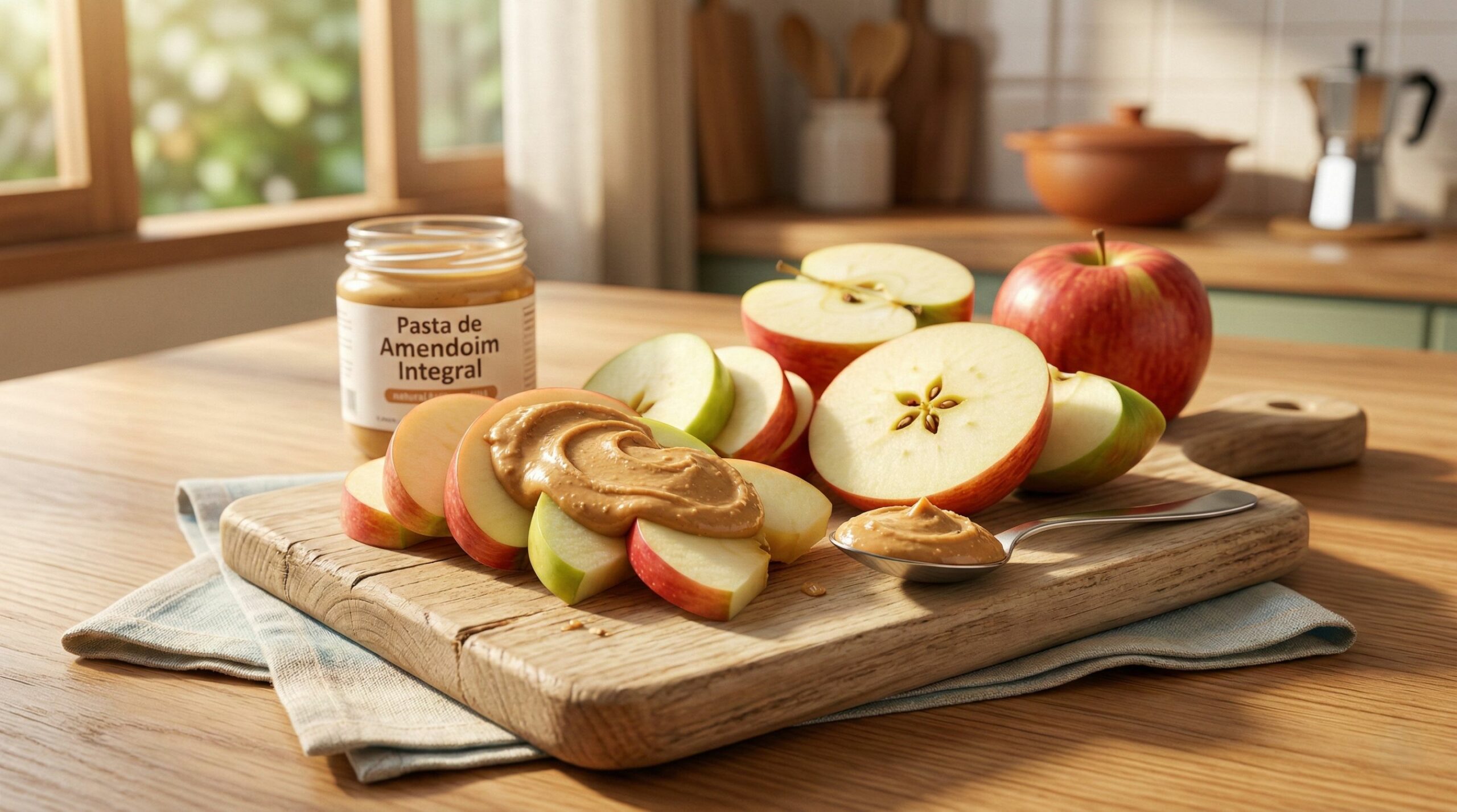Misturar maçã com pasta de amendoim: o lanche que aumenta a saciedade e equilibra a glicemia como nenhum outro
