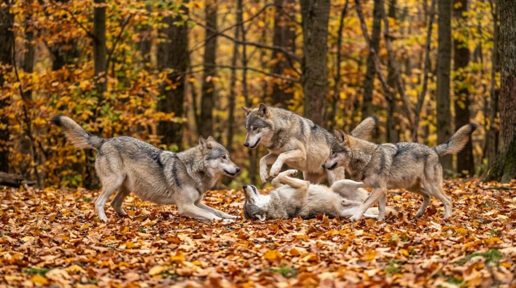 Brincadeiras entre lobos ajudam cientistas a entender origem social de cães domésticos