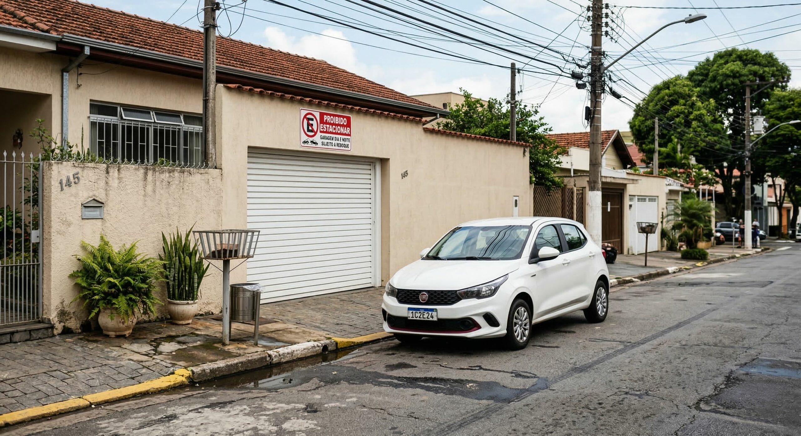 Motoristas que estacionam na frente da garagem da própria casa precisam saber disso