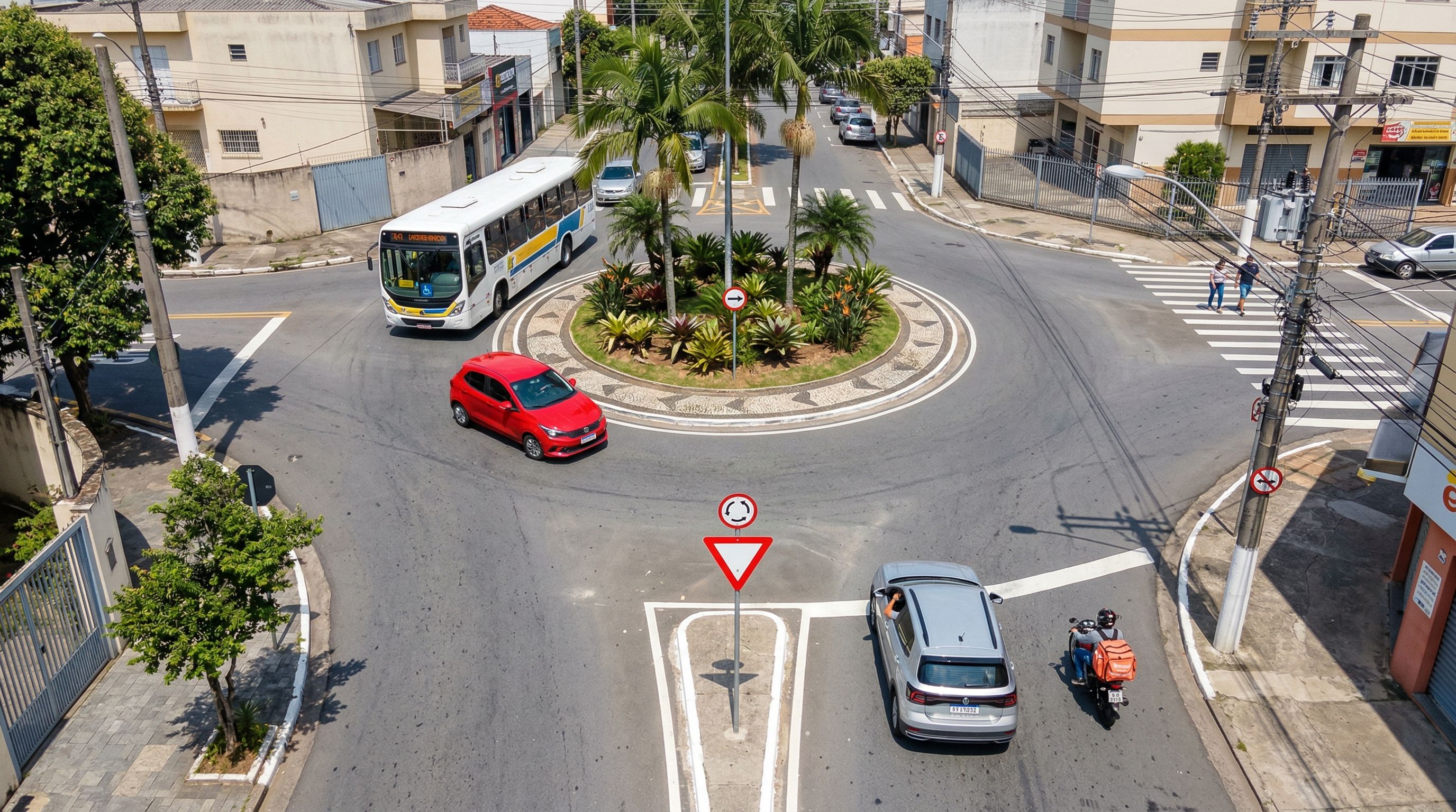 Motoristas que não dão a preferência na rotatória precisam conhecer o art. 29 do CTB