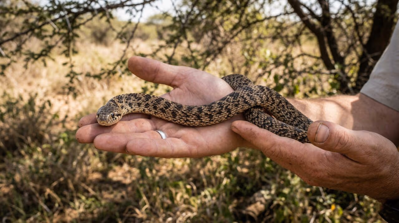 Essa cobra parece pronta para atacar, mas vive só de ovos e tem um truque incrível