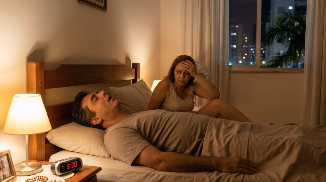 O que significa ter ronco intenso com pausas na respiração durante o sono e por que isso merece sua atenção