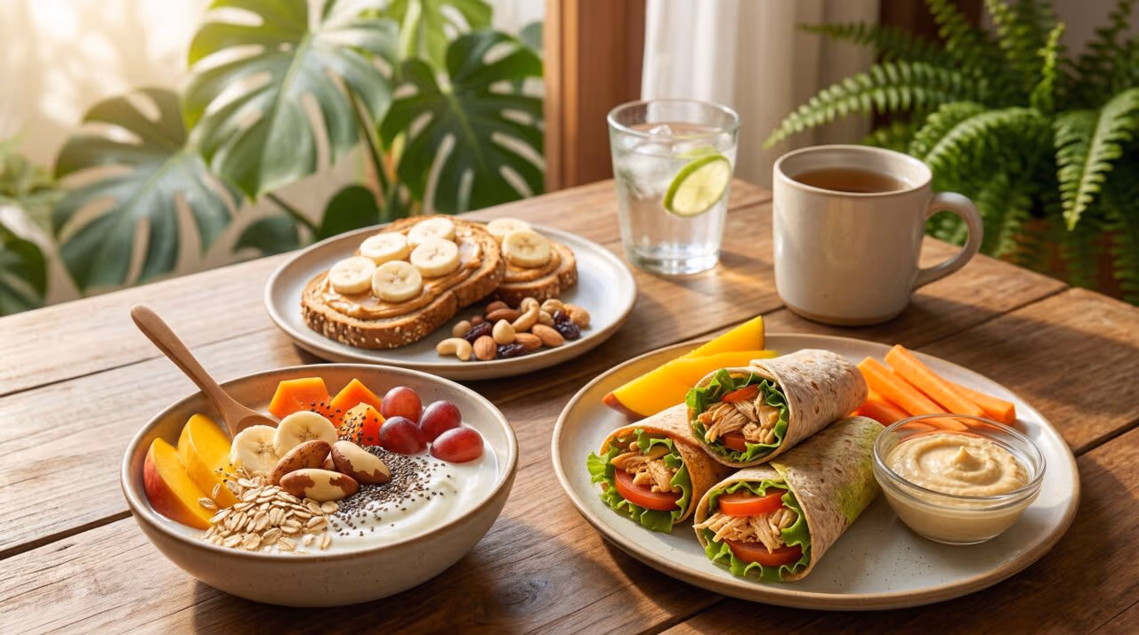 Lanches fit práticos para a tarde: 7 combinações simples que ajudam a manter energia estável sem complicar a rotina