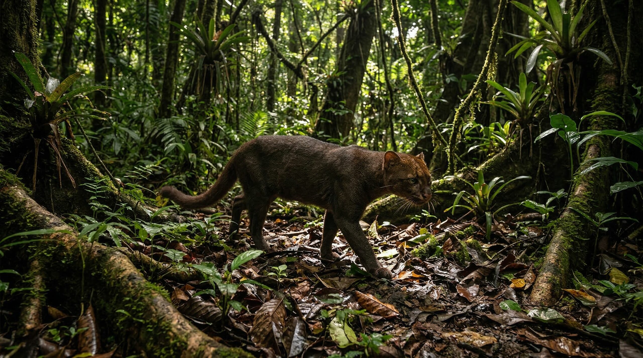 Enquanto todos falam da onça-pintada, a jaguarundi vive escondida na floresta