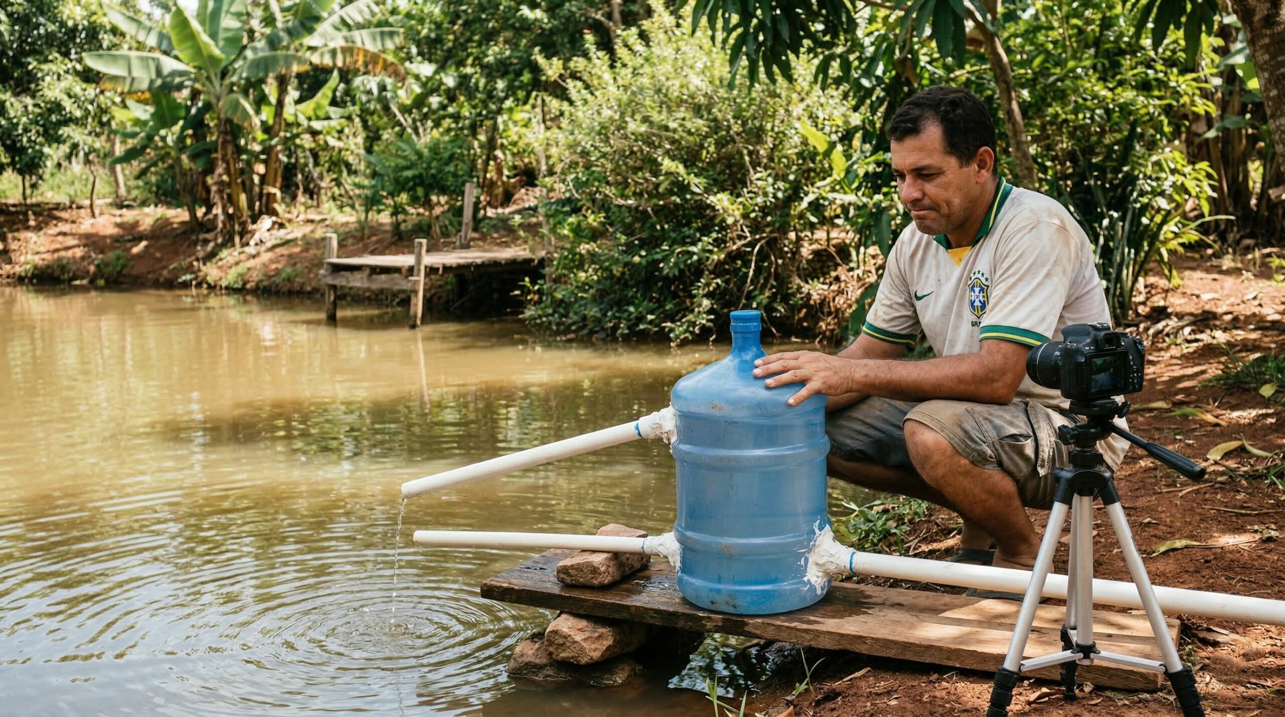 Bomba de água “infinita” sem energia elétrica promete funcionar sozinha e teste tira a prova