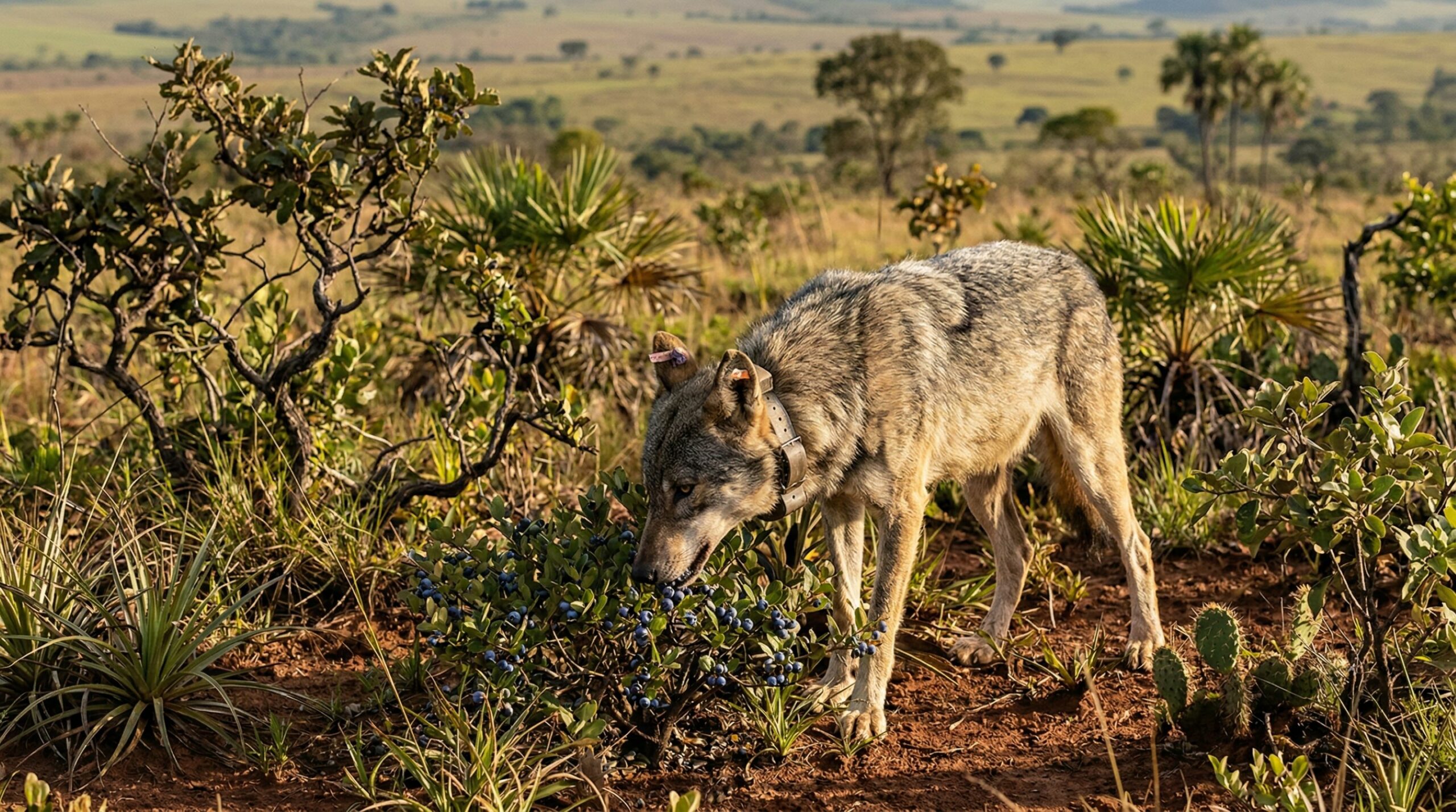 Lobos-cinzentos surpreendem ao trocar carne por frutinhas em flagra inesperado