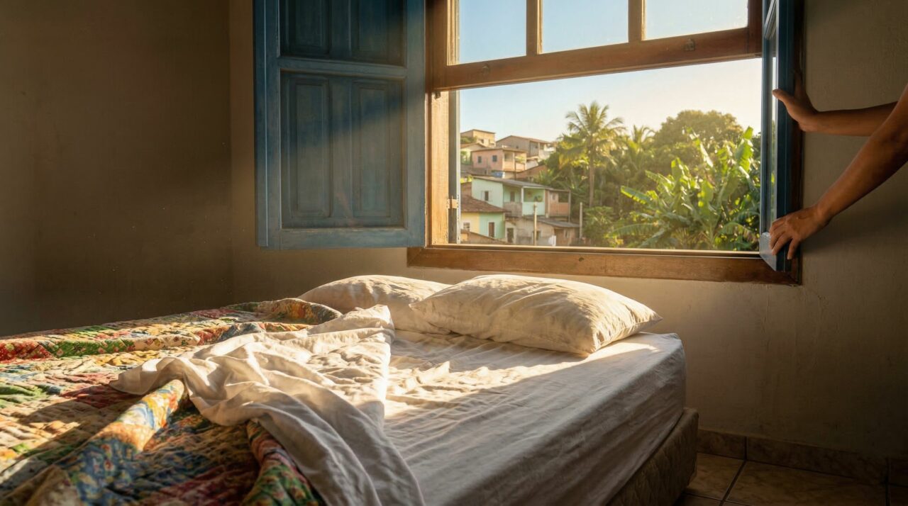 O que significa sentir um mau cheiro no quarto após acordar?