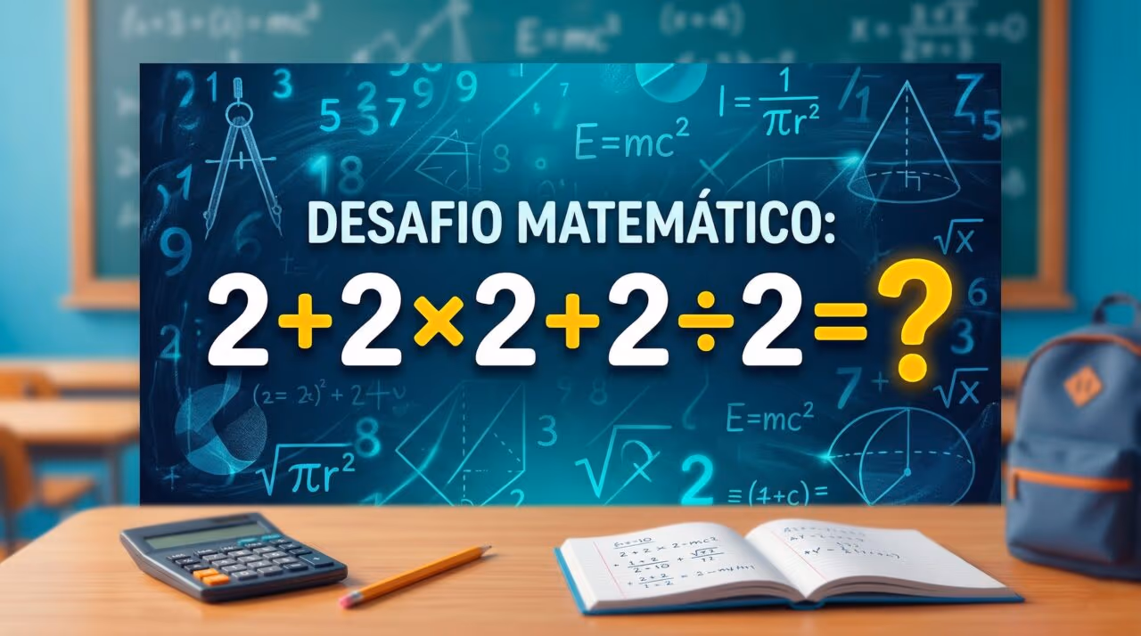 Como resolver 2 + 2 × 2 + 2 ÷ 2? Uma conta simples na aparência, mas trai se feita na pressa