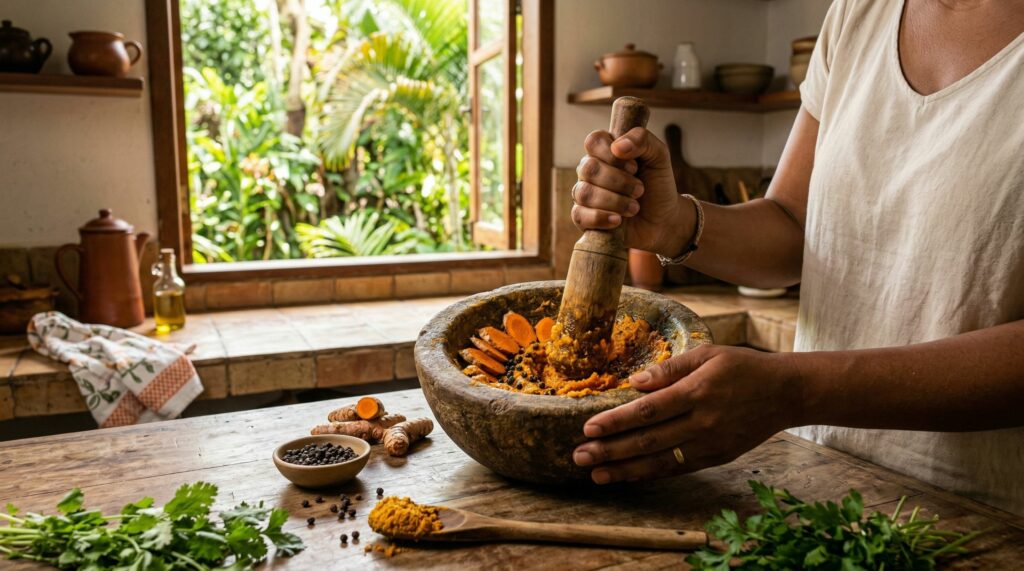 Misturar cúrcuma com pimenta-do-reino: a combinação que transforma sua saúde em ouro