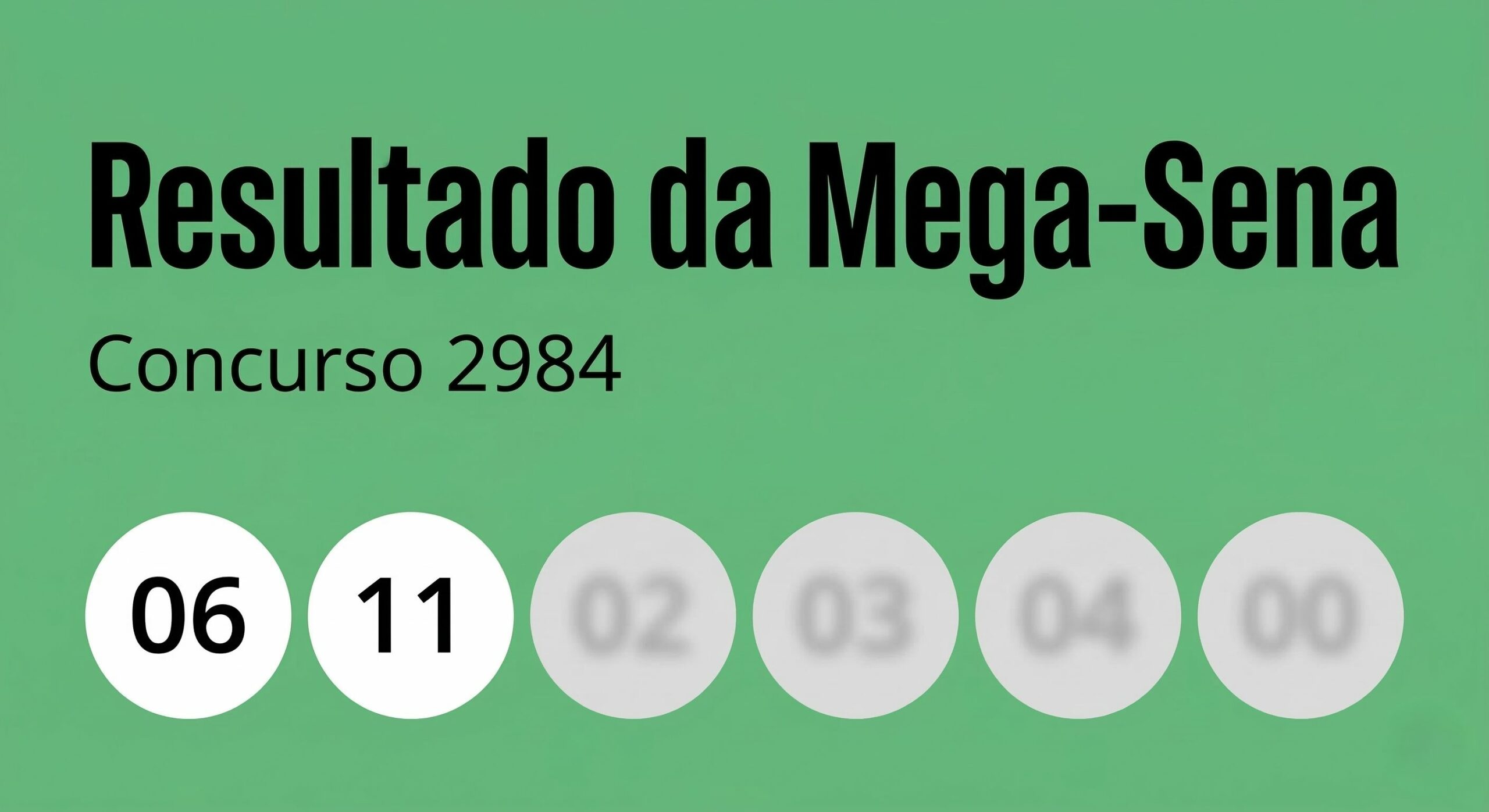 Mega-Sena, concurso 2984: prêmio acumula mais uma vez e ultrapassa os R$ 100 milhões