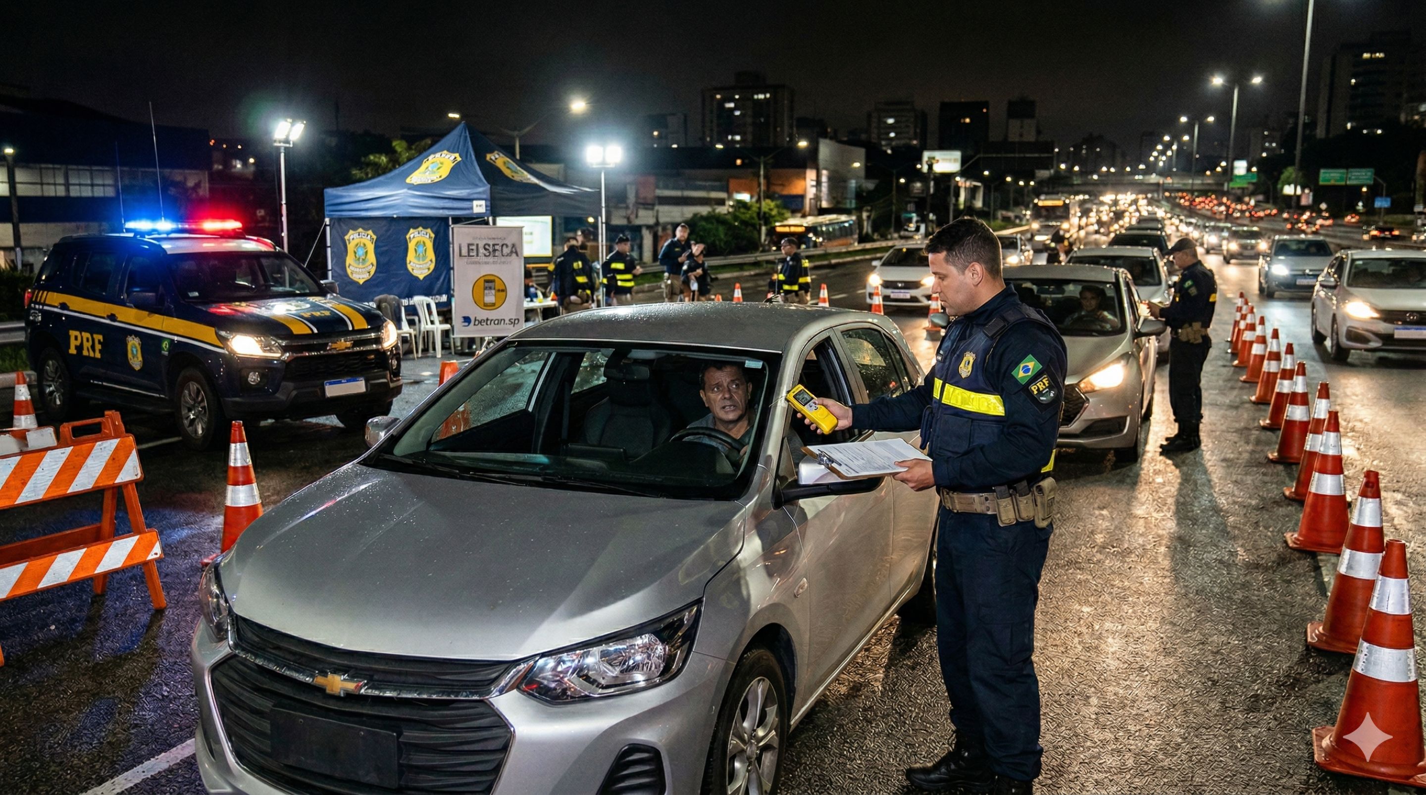 Motoristas que pensam em recusar o teste do bafômetro precisam conhecer o art. 165 do CTB