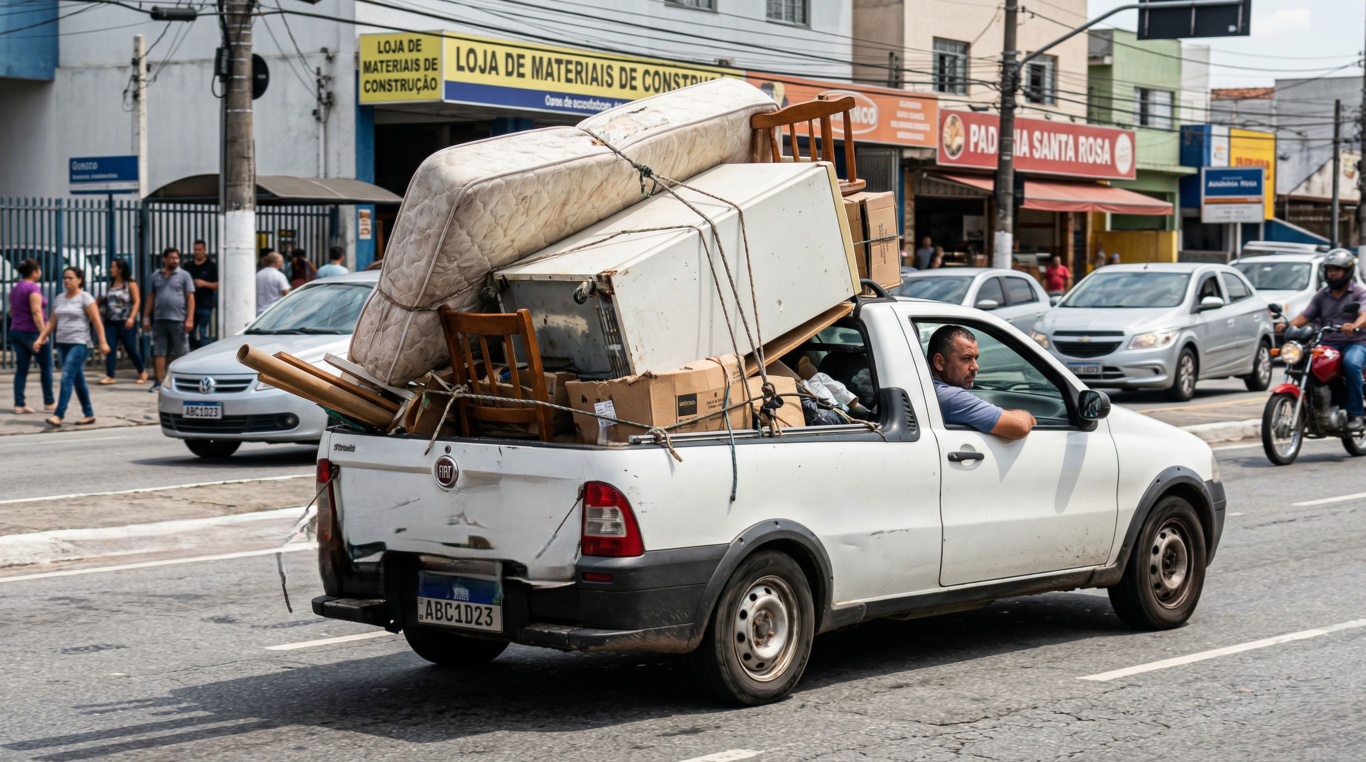 Motoristas que insistem em levar carga mal colocada no carro precisam conhecer o art. 231 do CTB