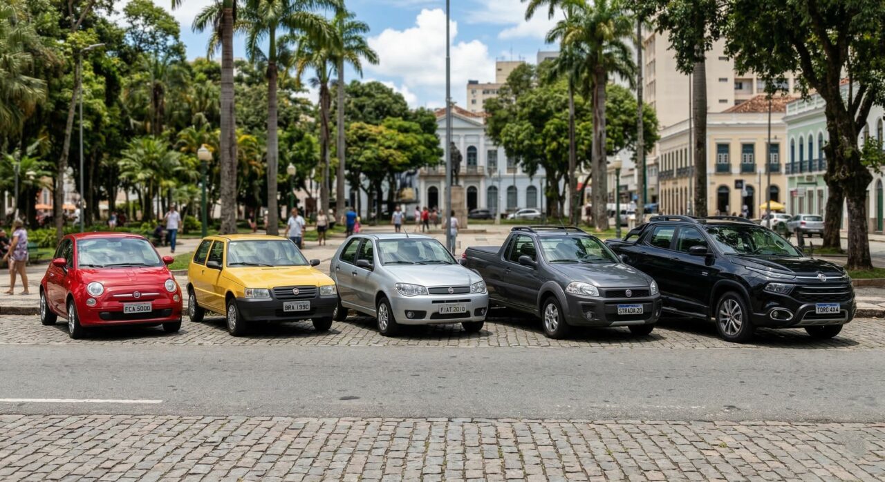 Os 5 carros da Fiat que realmente marcaram gerações e explodiram em fama