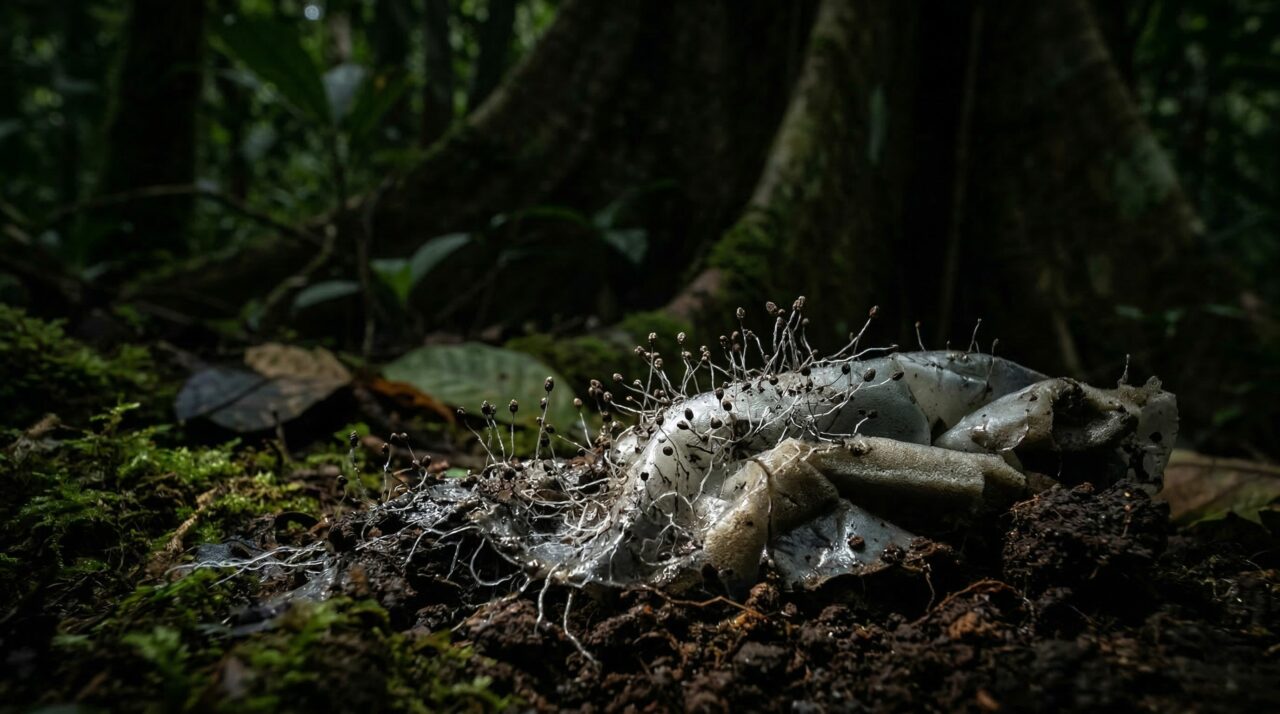 Fungo descoberto na Amazônia é capaz de “comer plástico” no escuro e intriga cientistas