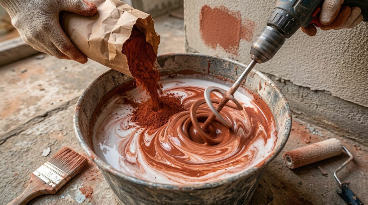 Misturar pigmento mineral com selador: o que é e para que serve na obra