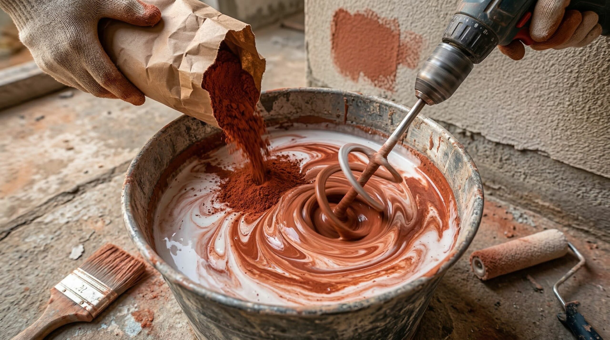 Misturar pigmento mineral com selador: o que é e para que serve na obra