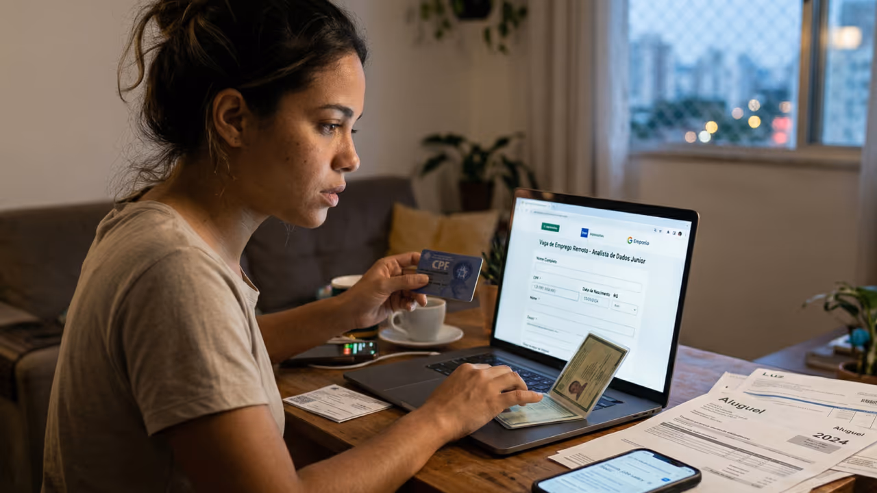 Golpe da vaga home office: como os criminosos armam a isca e quais dados nunca devem sair do seu celular