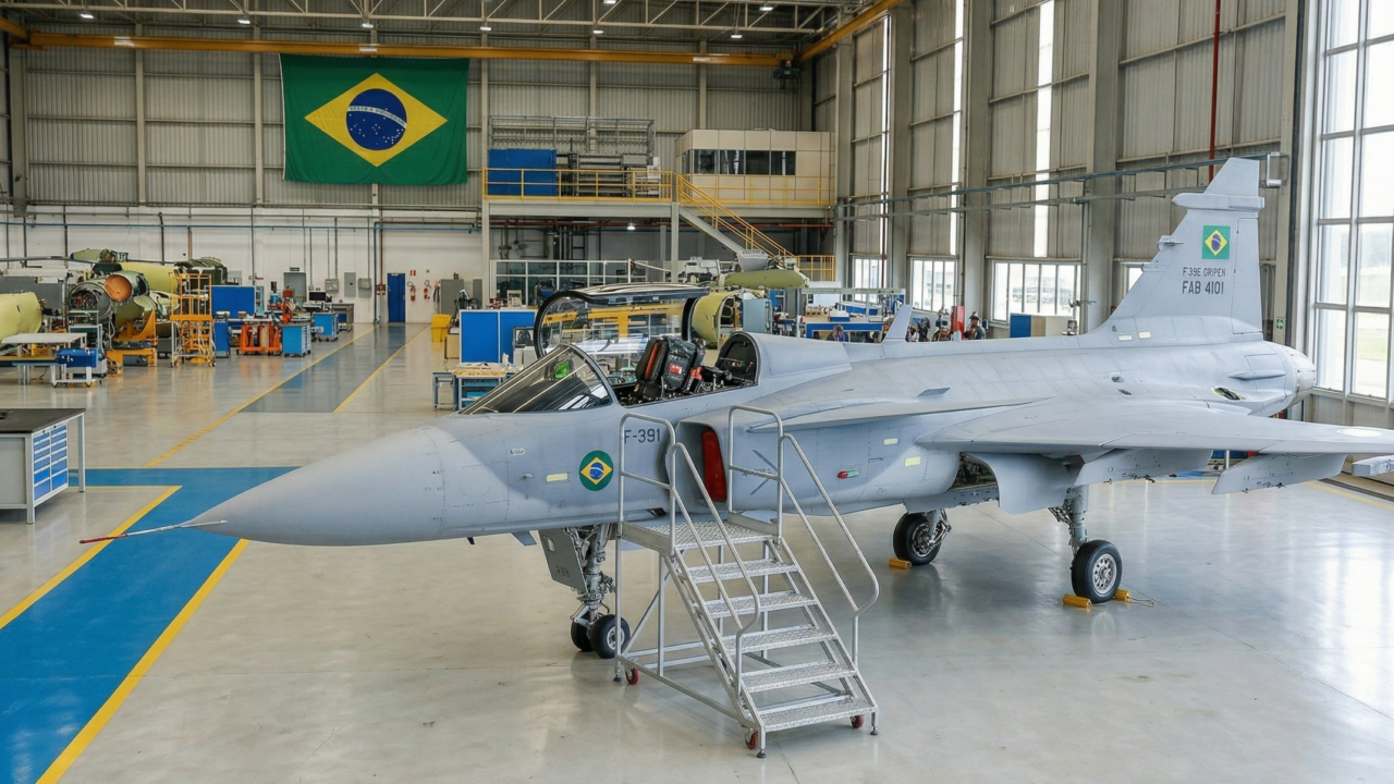 Brasil entra em nova fase na aviação militar com primeiro caça supersônico montado no país