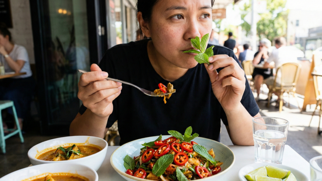 O mentol da hortelã age de maneira semelhante