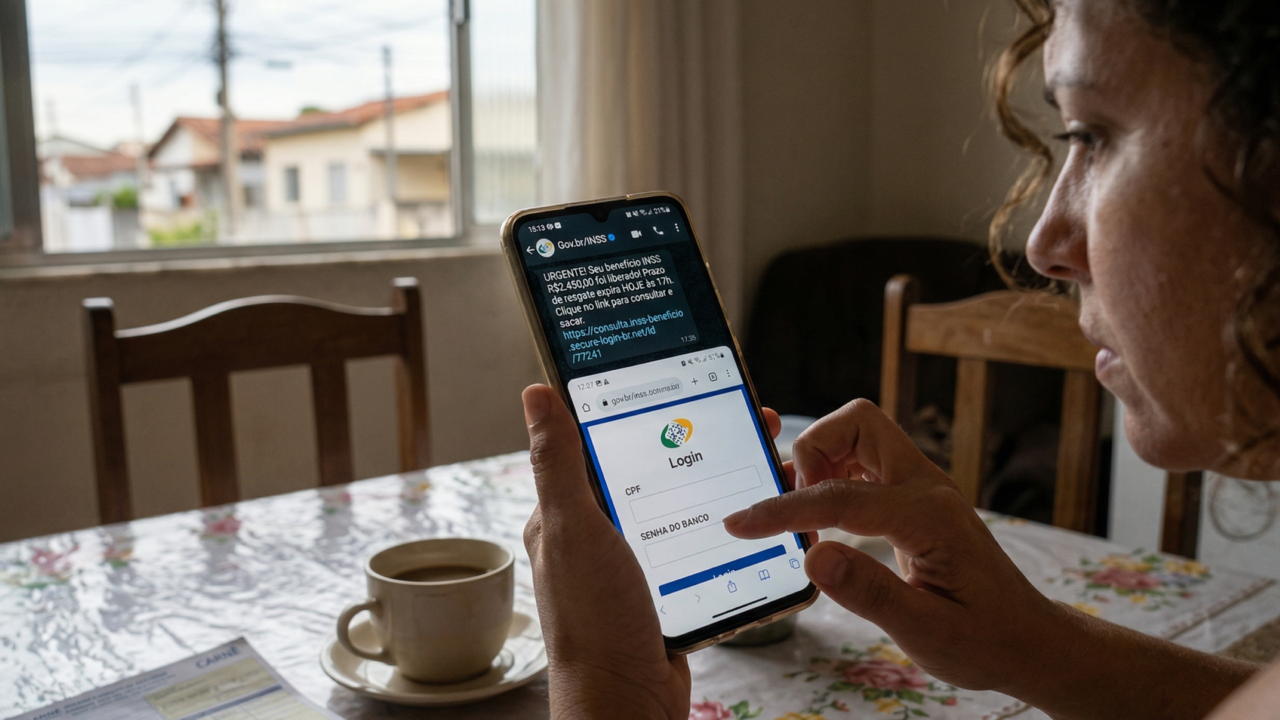 Mensagens tentam enganar os beneficiários