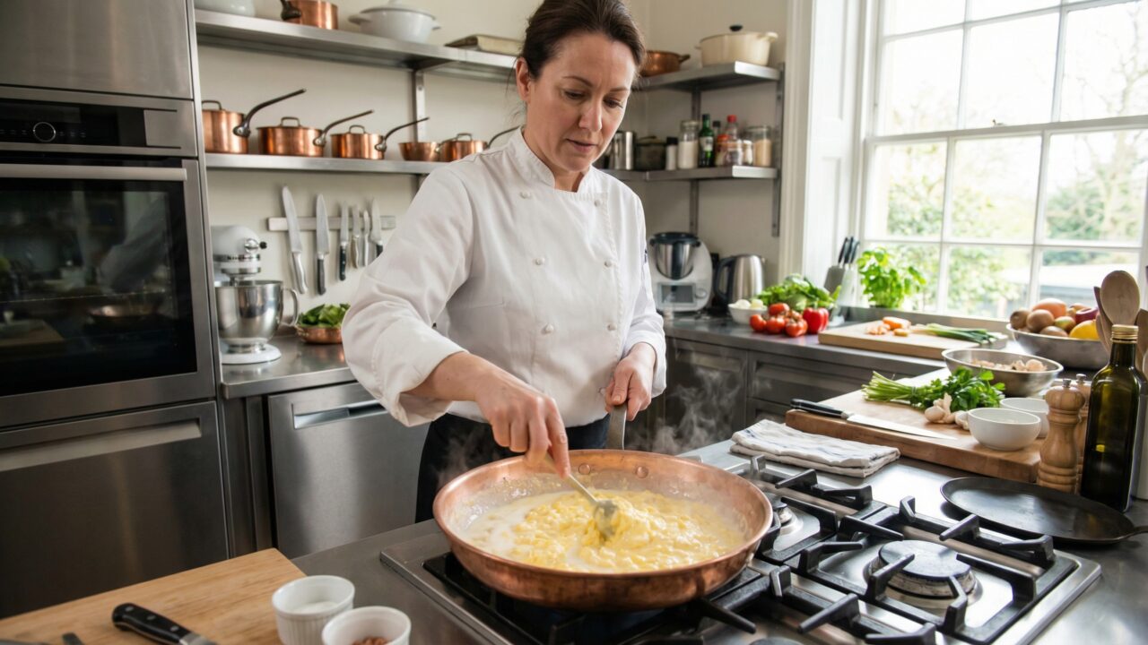 Jogar leite na frigideira ao fritar ovos recomendação e benefícios