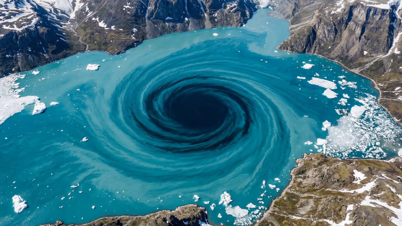 NASA observa um fiorde remoto no Ártico e registra um “buraco” que chamou atenção do espaço