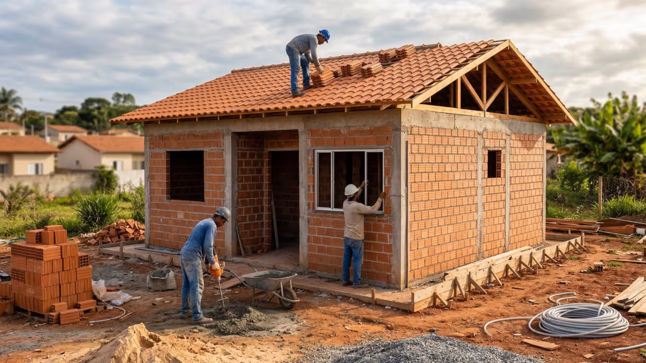 Quanto custa construir uma casa de 60 m2 no Brasil em 2026