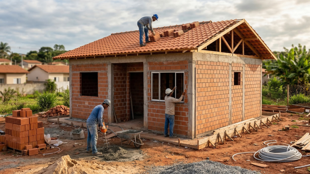 Quanto custa construir uma casa de 60 m2 no Brasil em 2026