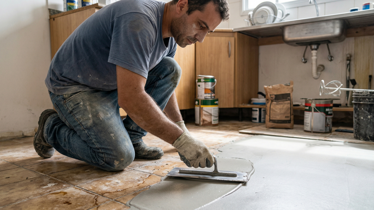 Com pouco trabalho, você pode renovar seu piso sem muito esforço, nem quebra quebra