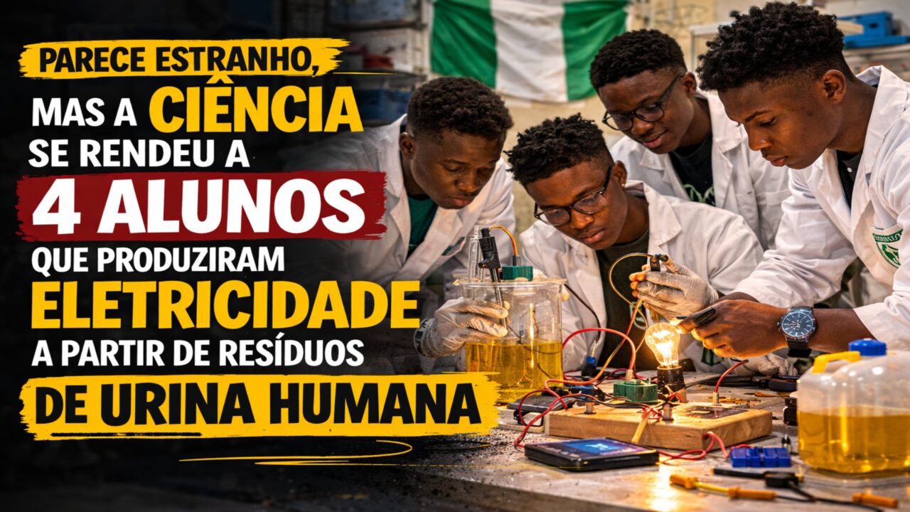 Parece estranho, mas a ciência se rendeu a 4 alunos que produziram eletricidade a partir de resíduos de urina humana